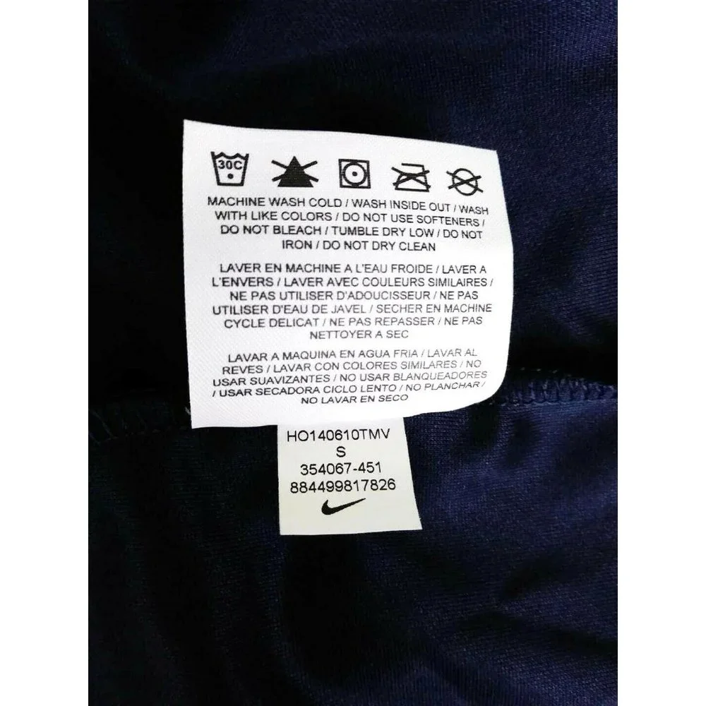 Nike Dri Fit Women Golf Shirt V Neck Collar Small Roche Blue Embroidered New - Picture 11 of 11